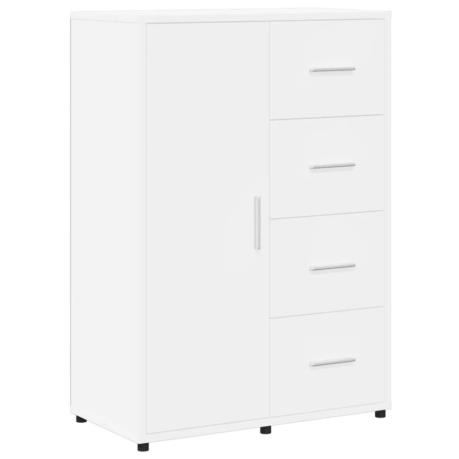 Buffet blanc 60x31x84 cm bois d'ingénierie - 2