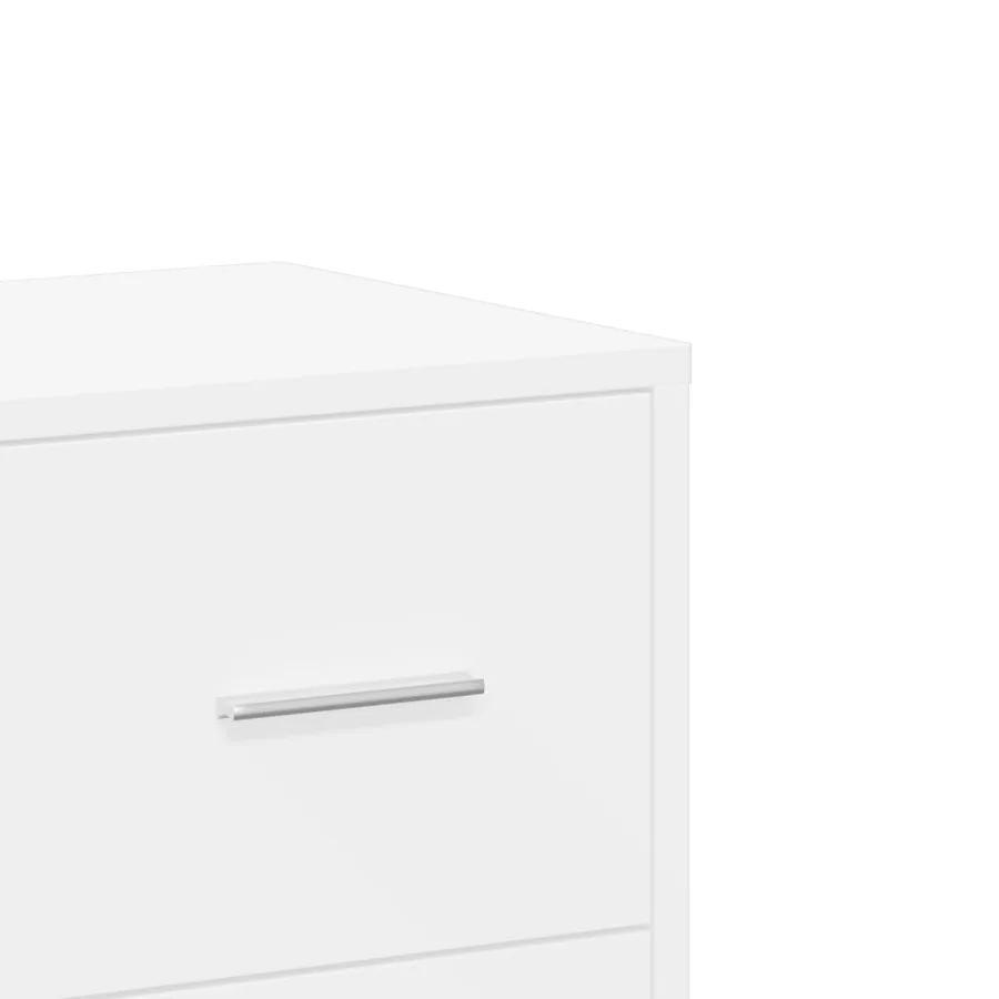 Buffet blanc 60x31x84 cm bois d'ingénierie - 9