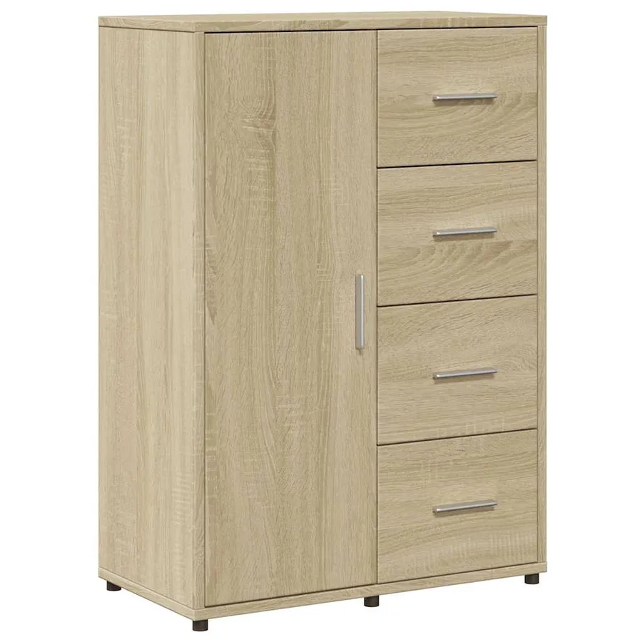 Buffets 2 pcs chêne sonoma 60x31x84 cm bois d'ingénierie - 5