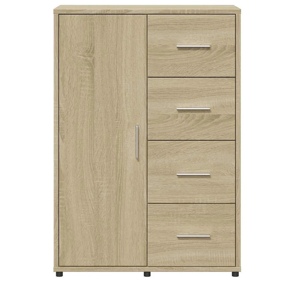 Buffets 2 pcs chêne sonoma 60x31x84 cm bois d'ingénierie - 6
