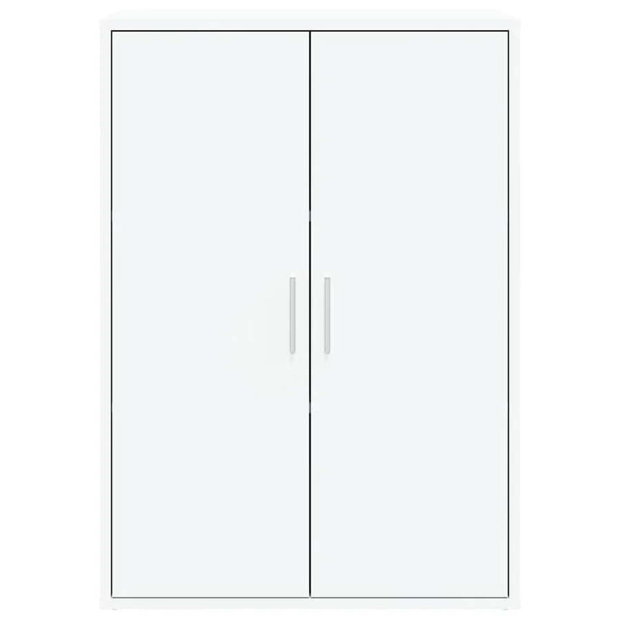 Buffets 2 pcs blanc 60x31x84 cm bois d'ingénierie - 5