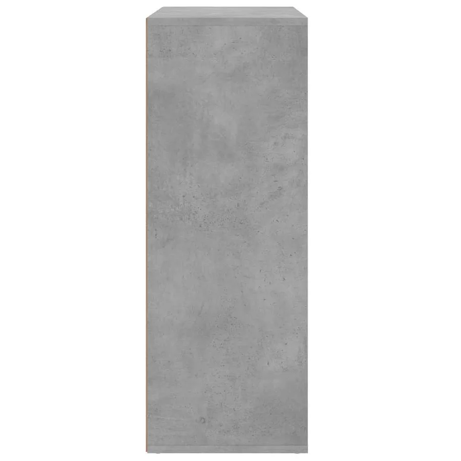 Buffet gris béton 60x31x84 cm bois d'ingénierie - 6