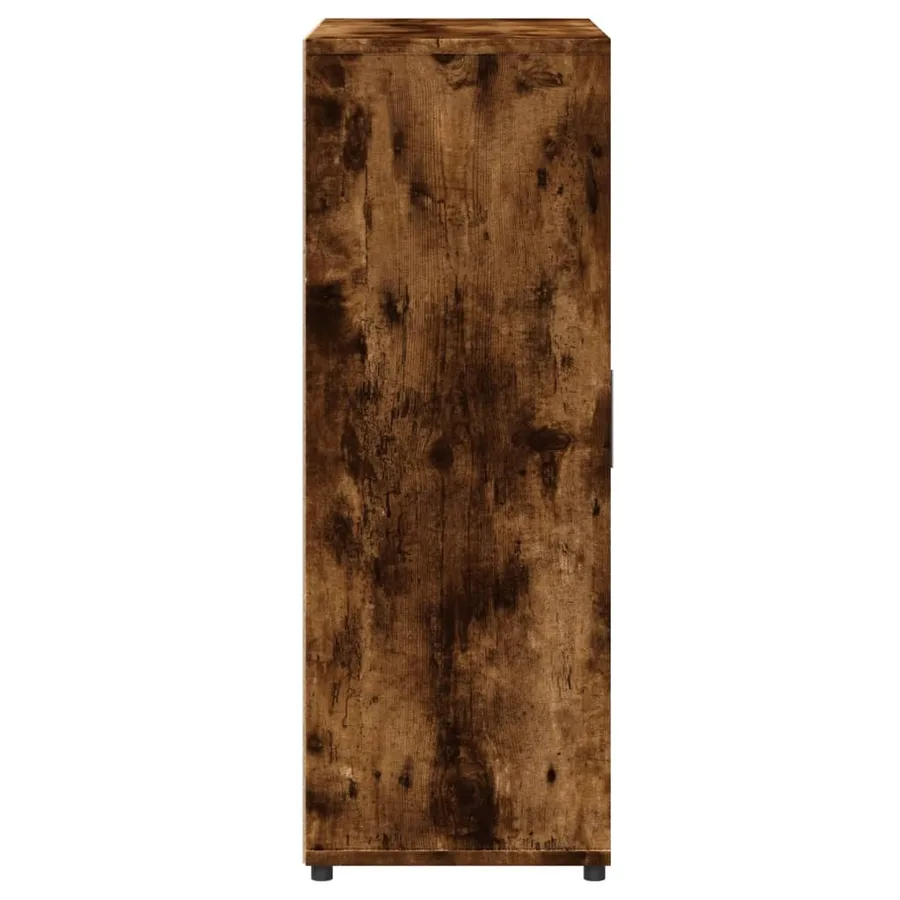 Buffet chêne fumé 60x31x84 cm bois d'ingénierie - 6