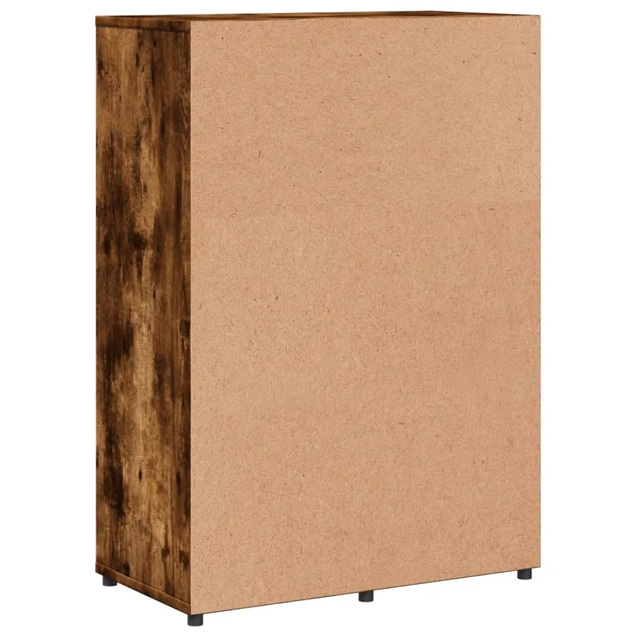 Buffet chêne fumé 60x31x84 cm bois d'ingénierie - 7
