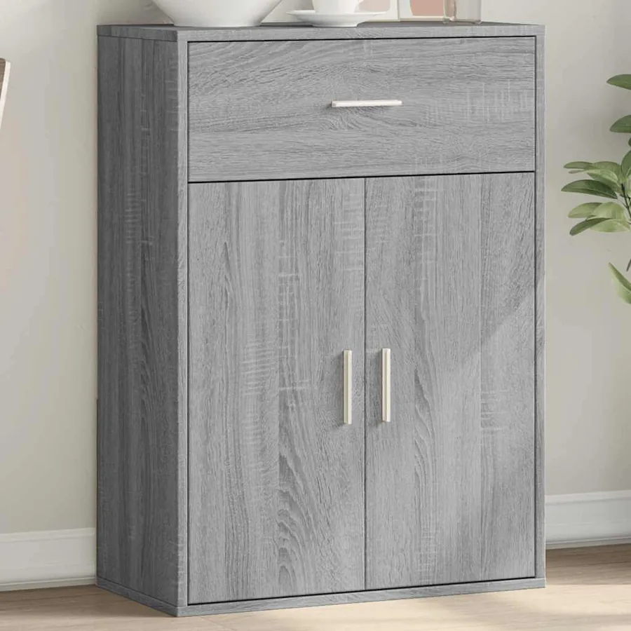 Buffet sonoma gris 60x30x84 cm bois d'ingénierie