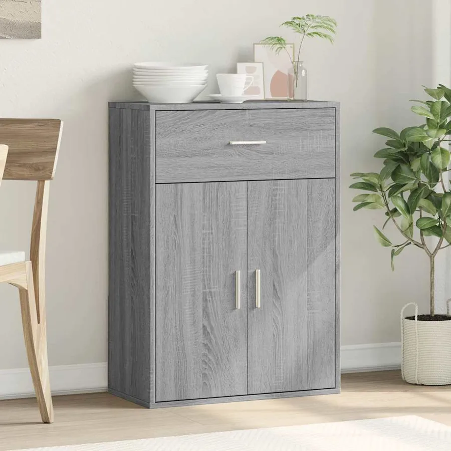 Buffet sonoma gris 60x30x84 cm bois d'ingénierie - 3