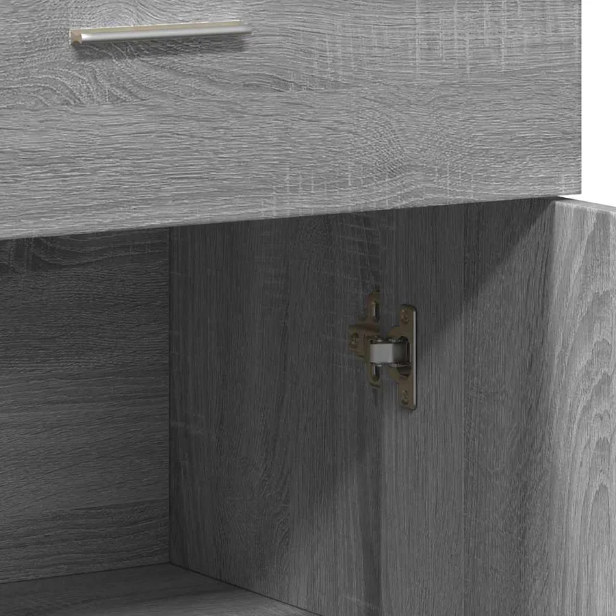 Buffet sonoma gris 60x30x84 cm bois d'ingénierie - 8