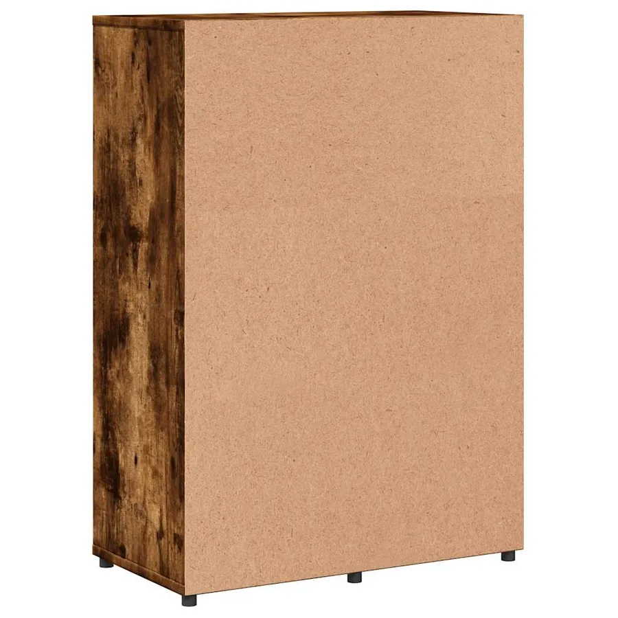 Buffets 2 pcs chêne fumé 60x31x84 cm bois d'ingénierie - 8