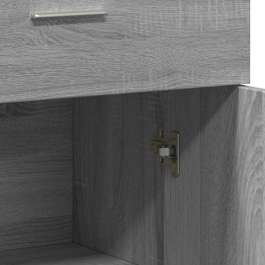 Buffets 2 pcs sonoma gris 60x30x84 cm bois d'ingénierie - 8
