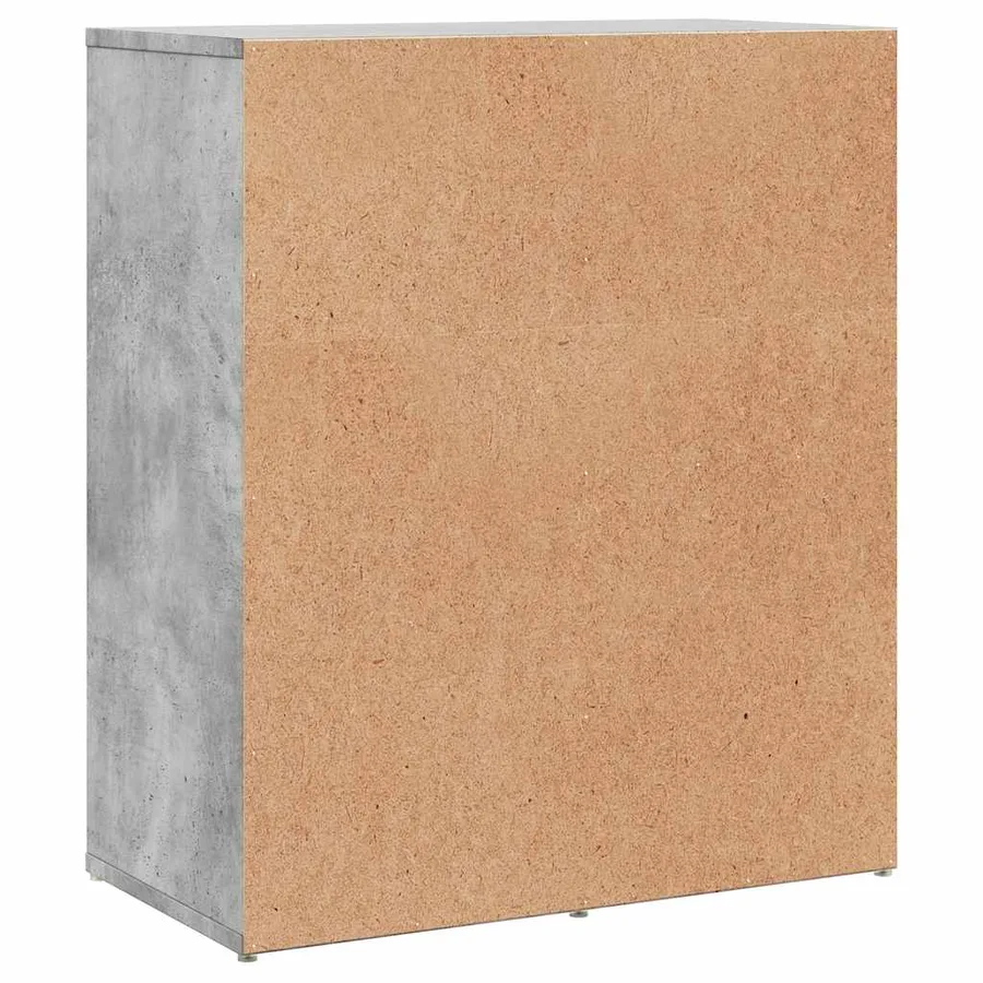 Buffet gris béton 60x31x70 cm bois d'ingénierie - 7