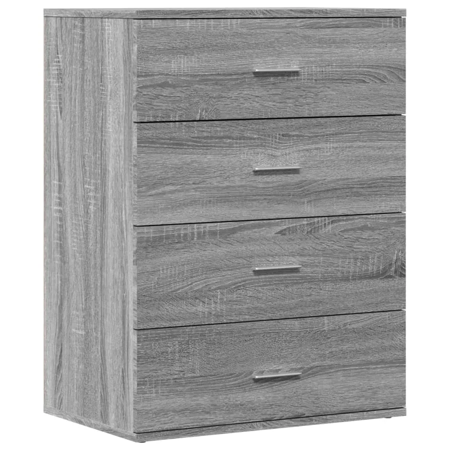 Buffets 2 pcs sonoma gris 60x39x80 cm bois d'ingénierie - 4