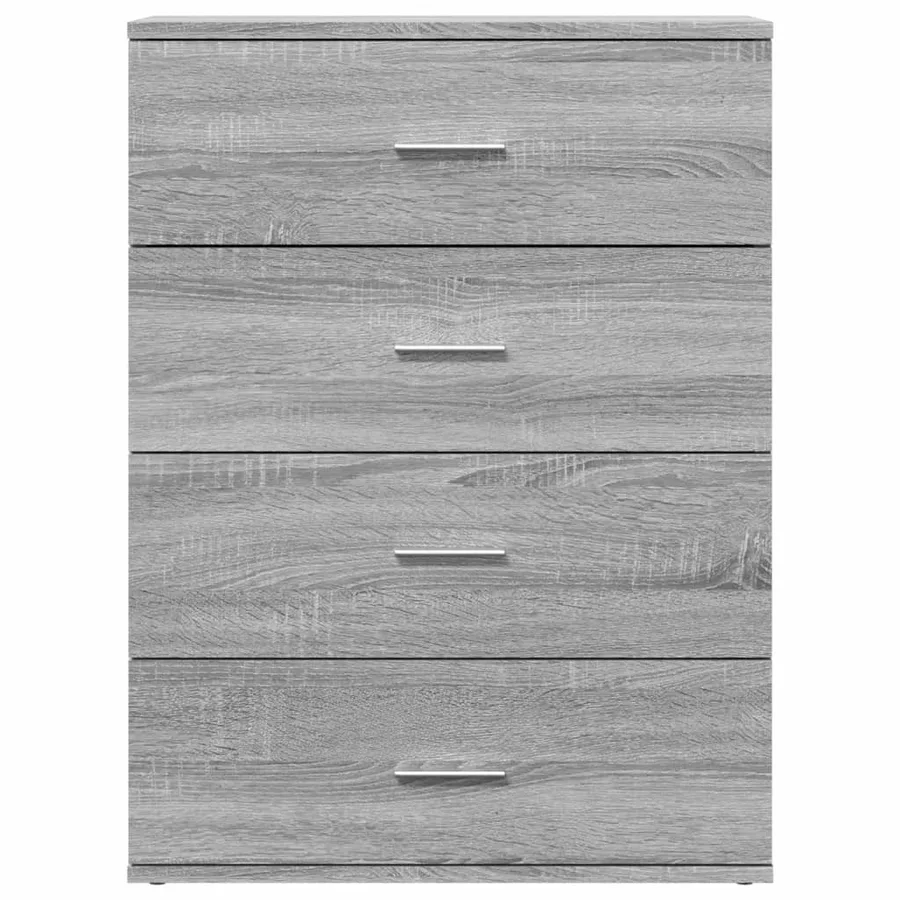 Buffets 2 pcs sonoma gris 60x39x80 cm bois d'ingénierie - 5