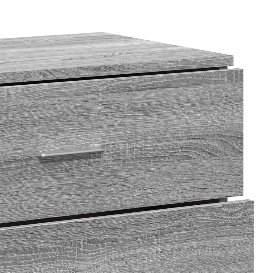Buffets 2 pcs sonoma gris 60x39x80 cm bois d'ingénierie - 8
