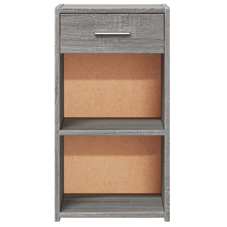 Table de chevet sonoma gris 35x34x65 cm bois d'ingénierie - 5
