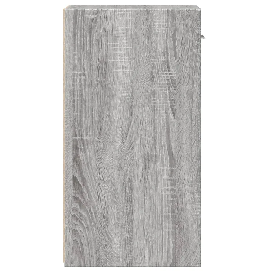 Table de chevet sonoma gris 35x34x65 cm bois d'ingénierie - 6