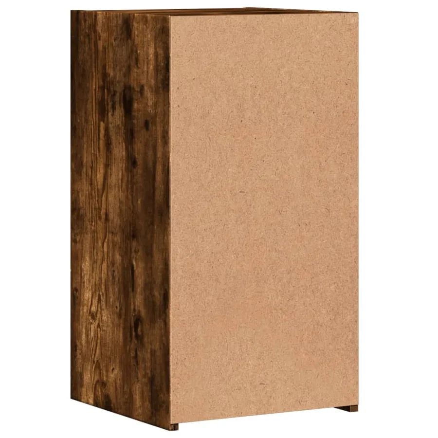 Table de chevet Chêne fumé 35x34x65 cm Bois d'ingénierie - 7