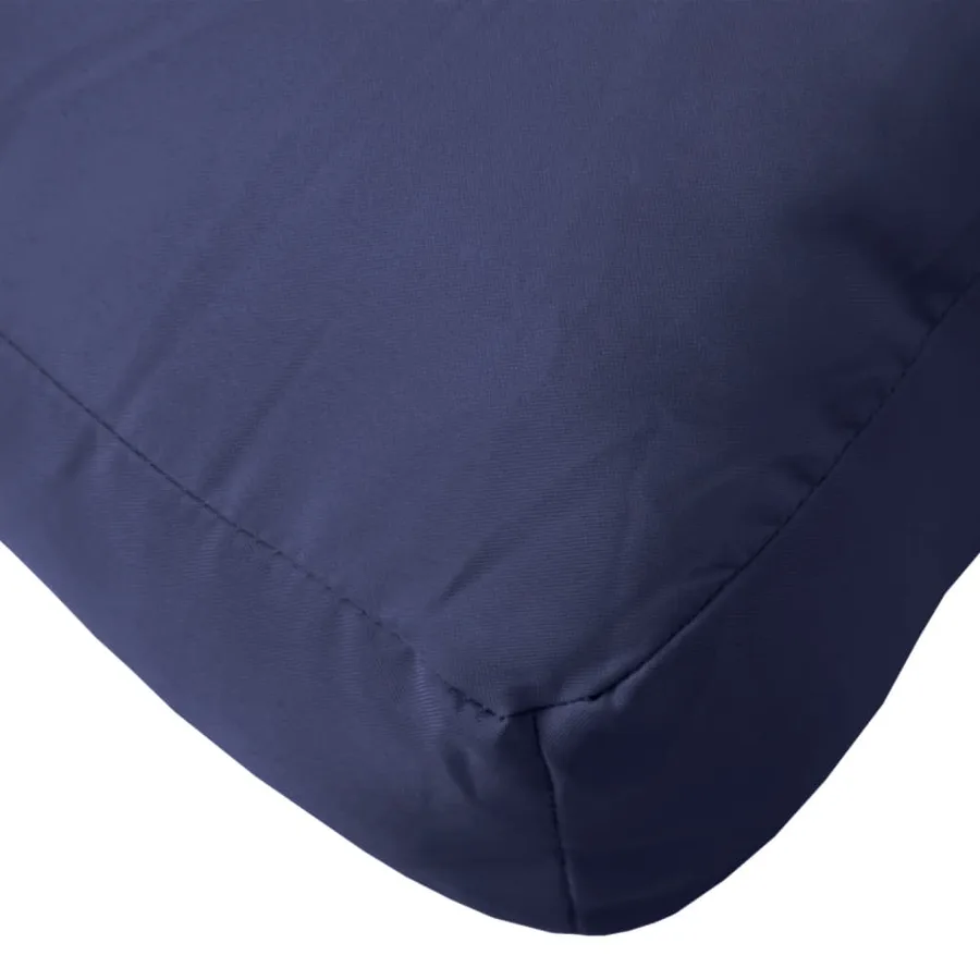 Coussins de palette lot de 2 bleu marine tissu - 6