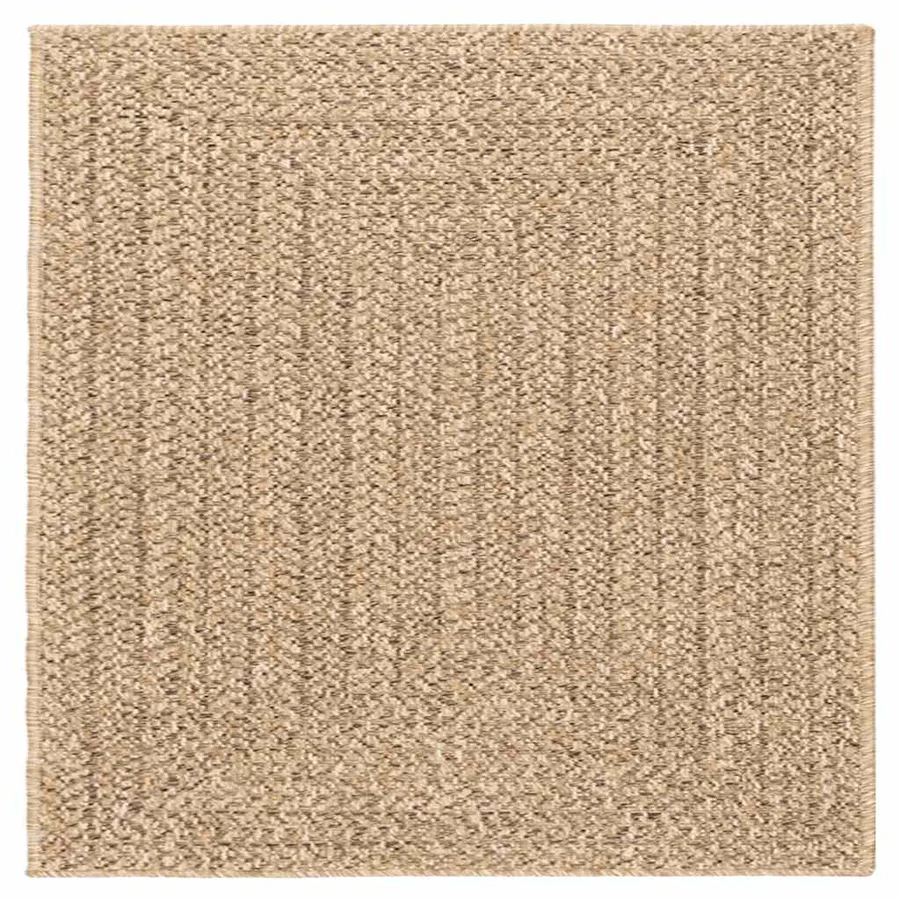 Tapis ZIZUR 120x120 cm aspect de jute intérieur et extérieur - 4