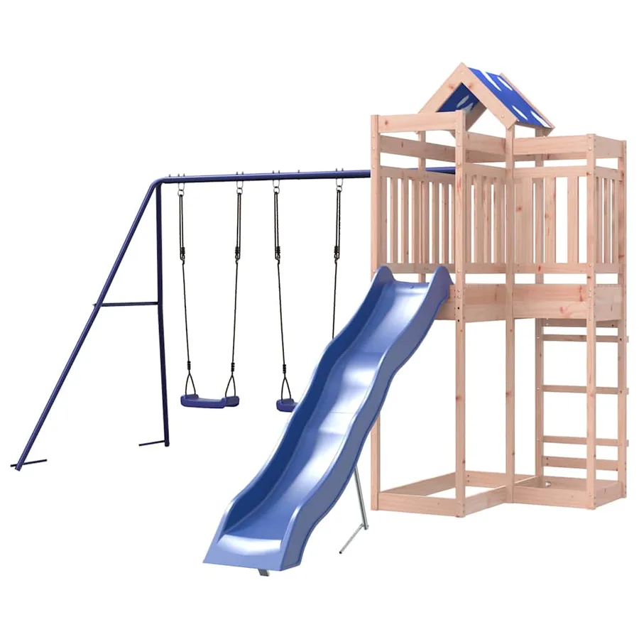 Aire de jeux d'extérieur bois massif de douglas - 4
