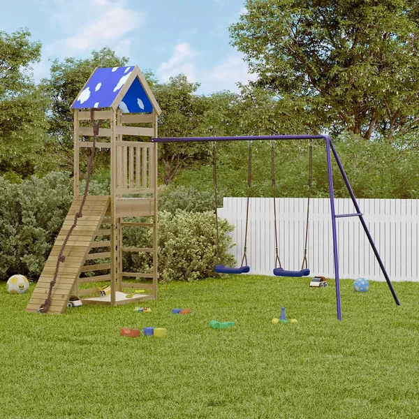 Aire de jeux d'extérieur bois de pin imprégné