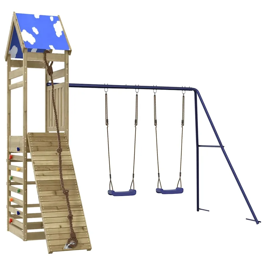 Aire de jeux d'extérieur bois de pin imprégné - 2