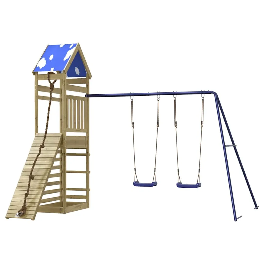 Aire de jeux d'extérieur bois de pin imprégné - 4