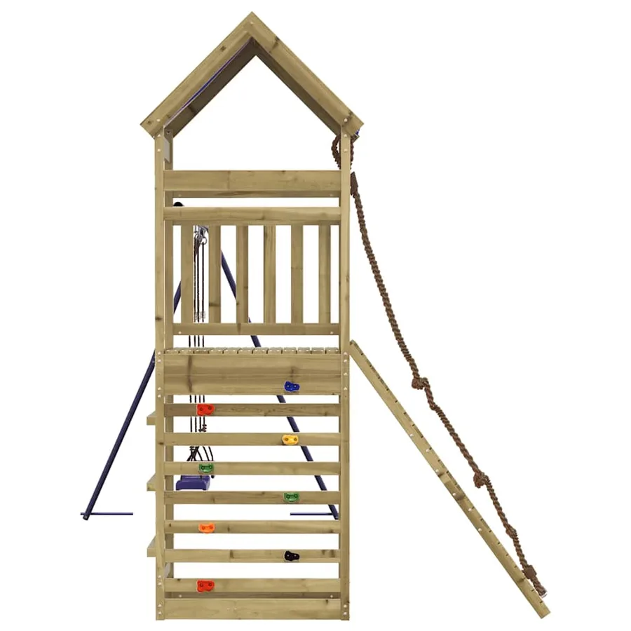 Aire de jeux d'extérieur bois de pin imprégné - 6
