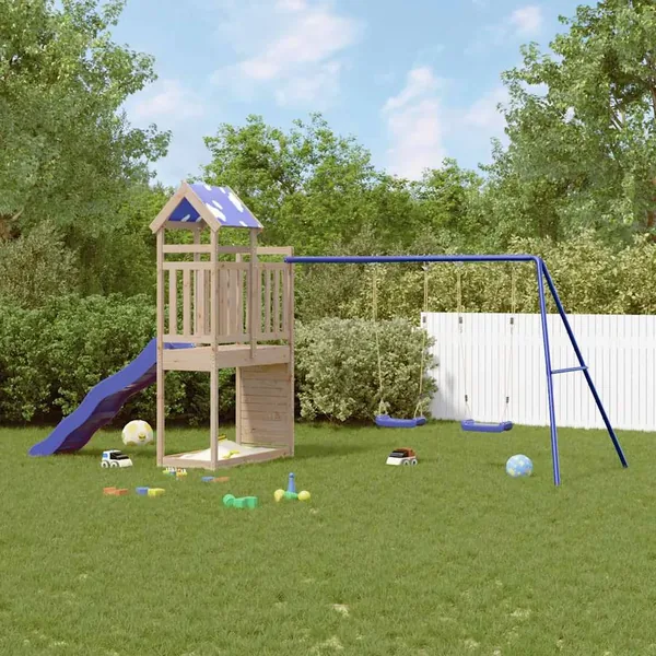 Aire de jeux d'extérieur bois de pin massif