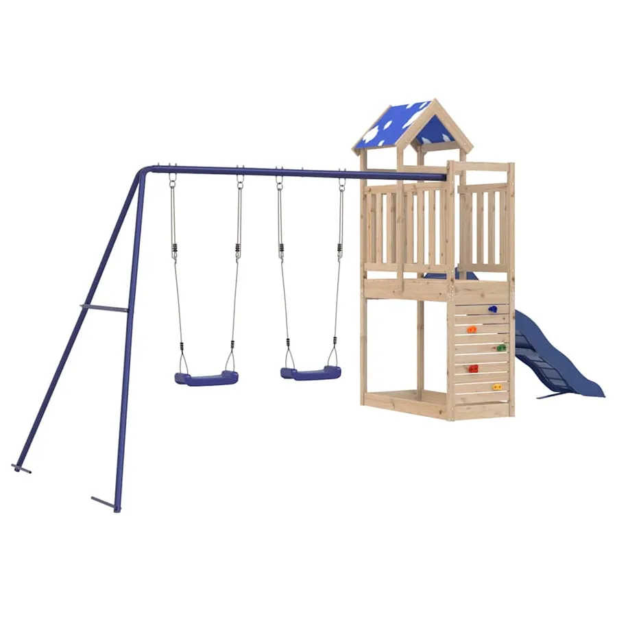 Aire de jeux d'extérieur bois de pin massif - 2