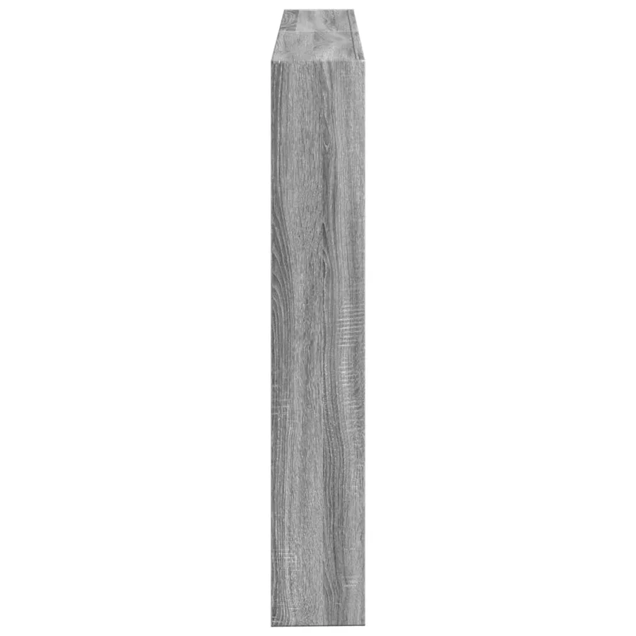 Armoire tête de lit avec LED sonoma gris 140x17x102 cm - 7