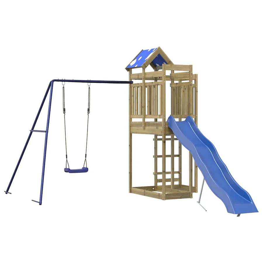 Aire de jeux d'extérieur bois de pin imprégné - 2