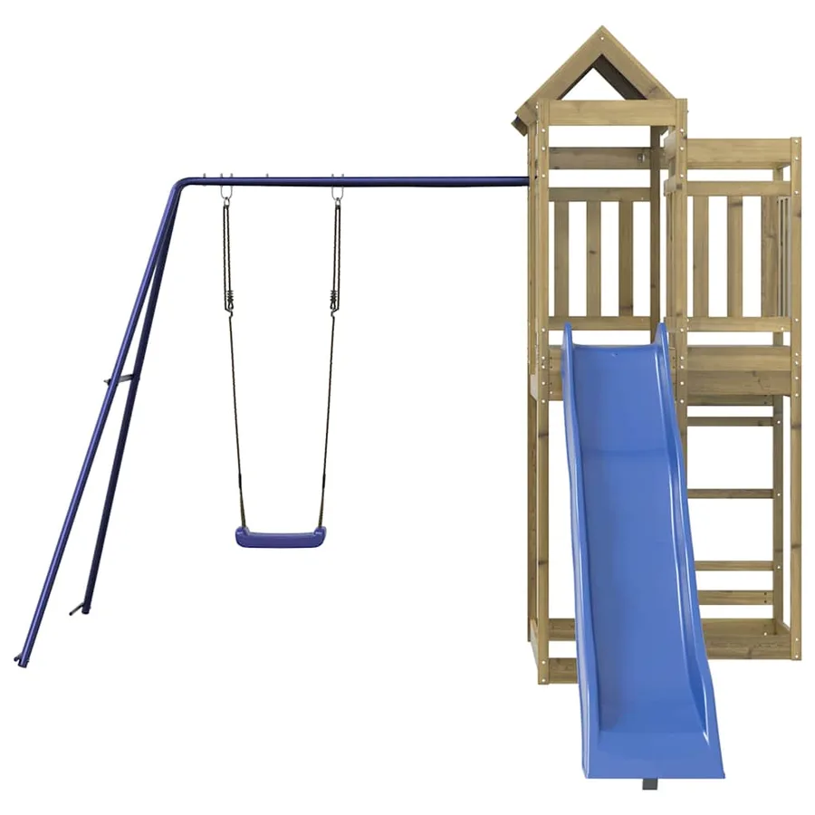 Aire de jeux d'extérieur bois de pin imprégné - 3