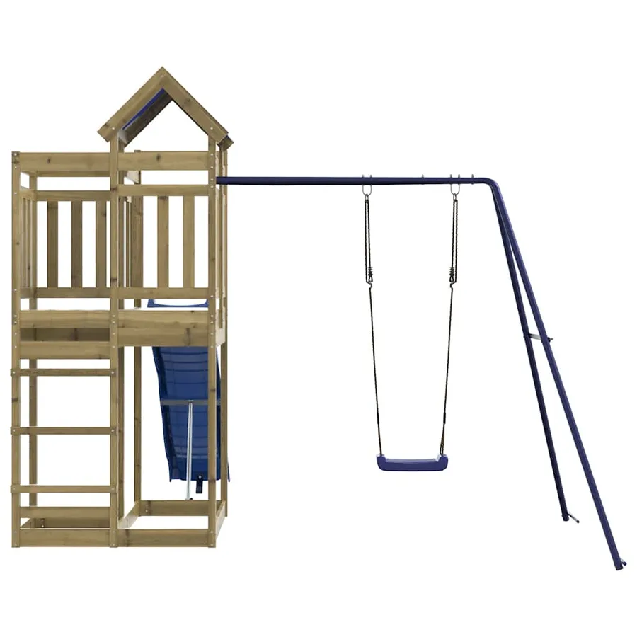 Aire de jeux d'extérieur bois de pin imprégné - 7
