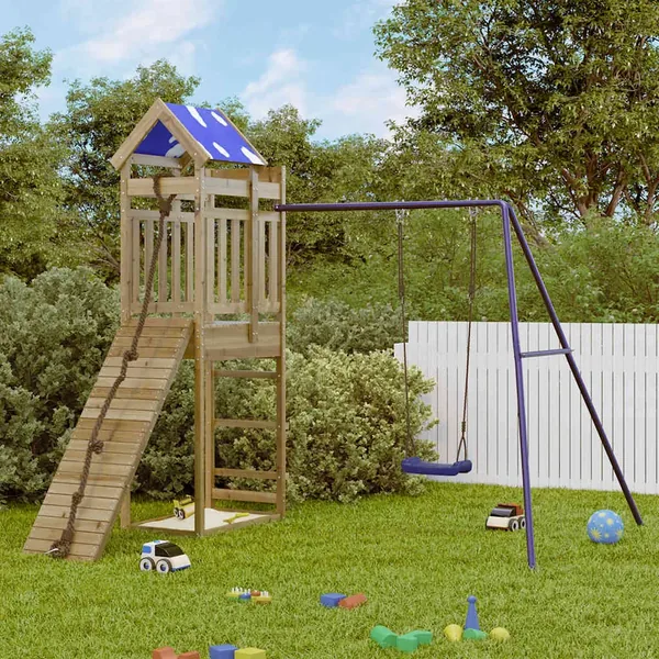 Aire de jeux d'extérieur bois de pin imprégné