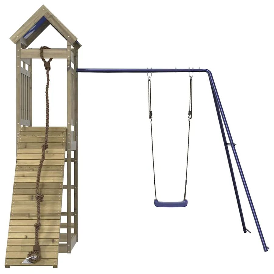 Aire de jeux d'extérieur bois de pin imprégné - 3