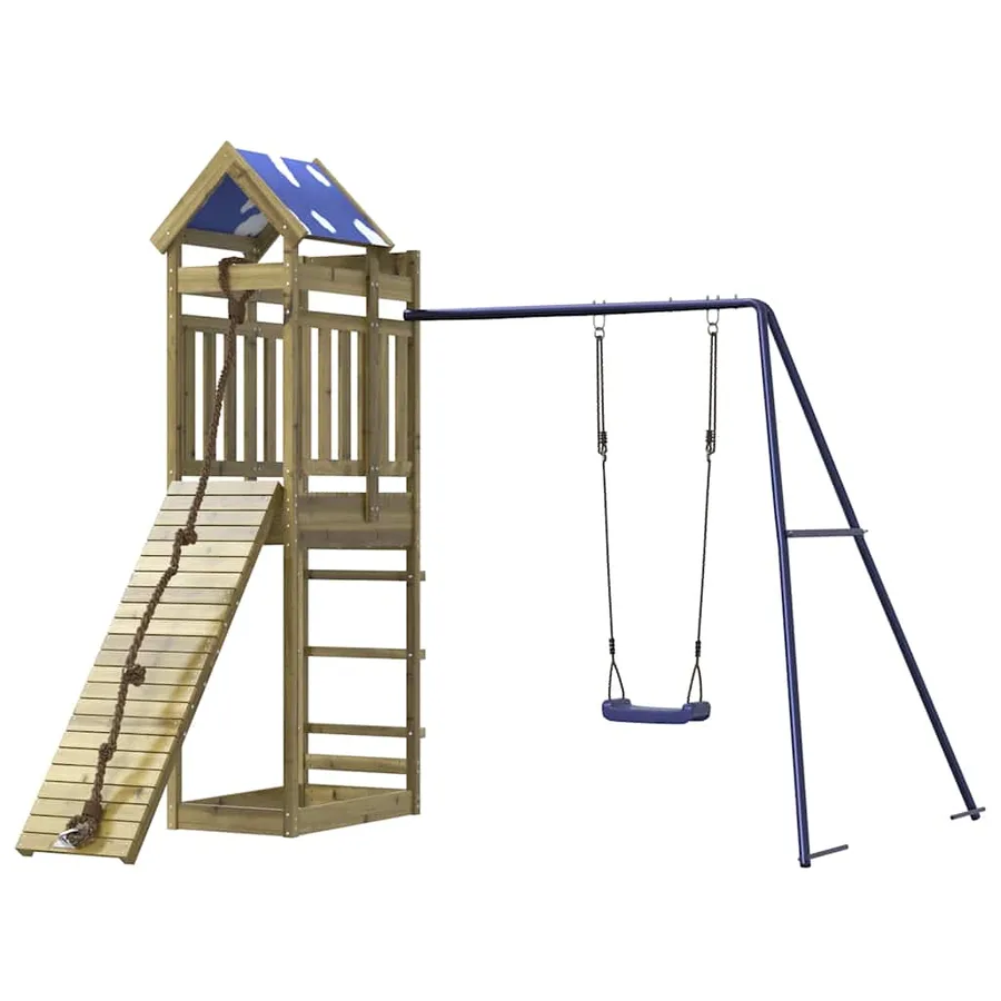 Aire de jeux d'extérieur bois de pin imprégné - 4