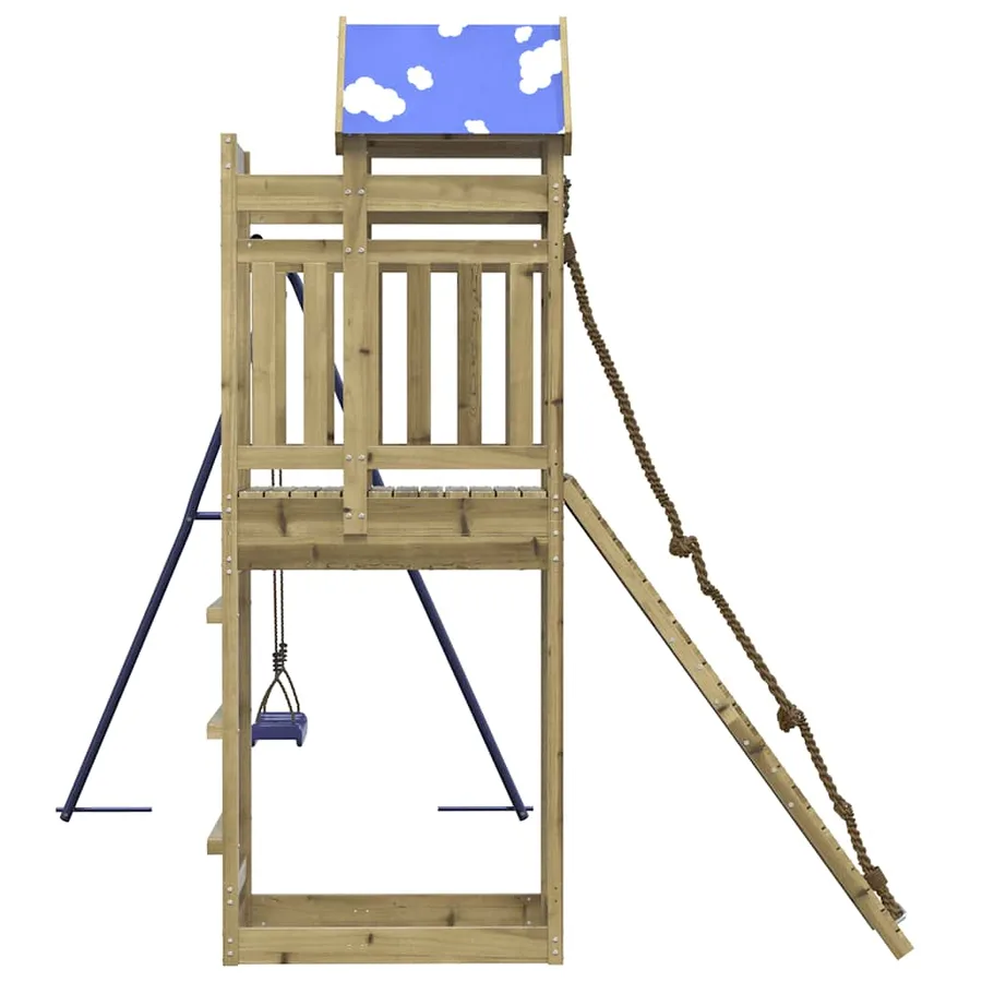 Aire de jeux d'extérieur bois de pin imprégné - 5