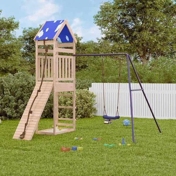 Aire de jeux d'extérieur bois de pin massif