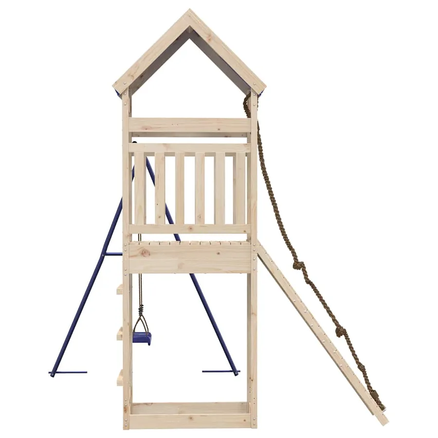 Aire de jeux d'extérieur bois de pin massif - 6