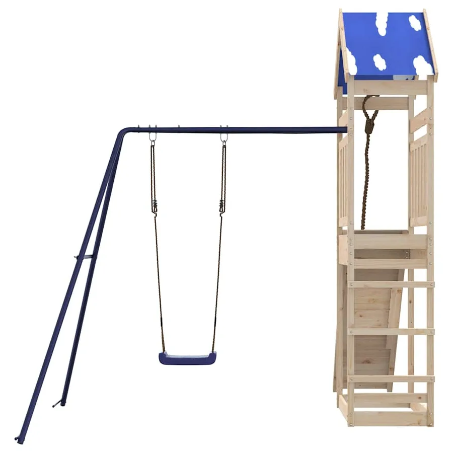 Aire de jeux d'extérieur bois de pin massif - 7