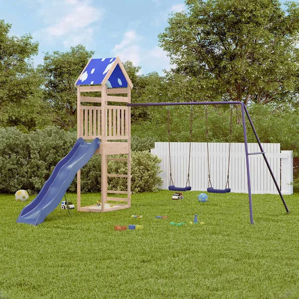 Aire de jeux d'extérieur bois de pin massif