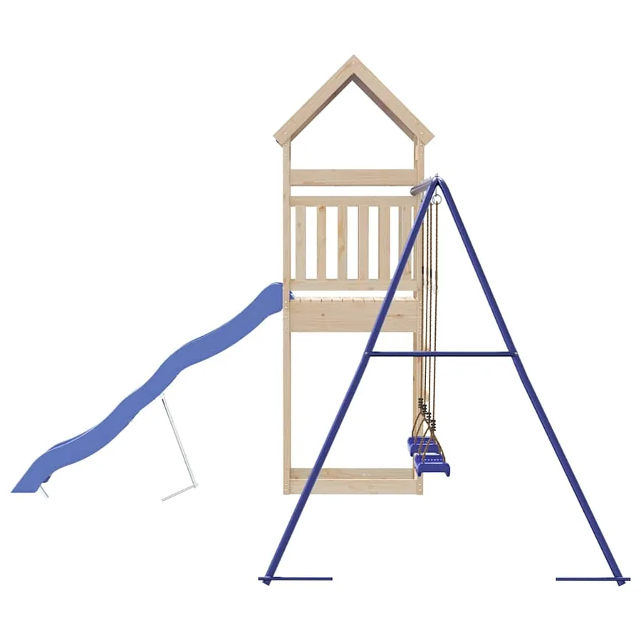 Aire de jeux d'extérieur bois de pin massif - 5