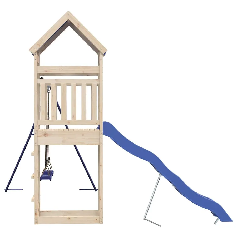 Aire de jeux d'extérieur bois de pin massif - 6