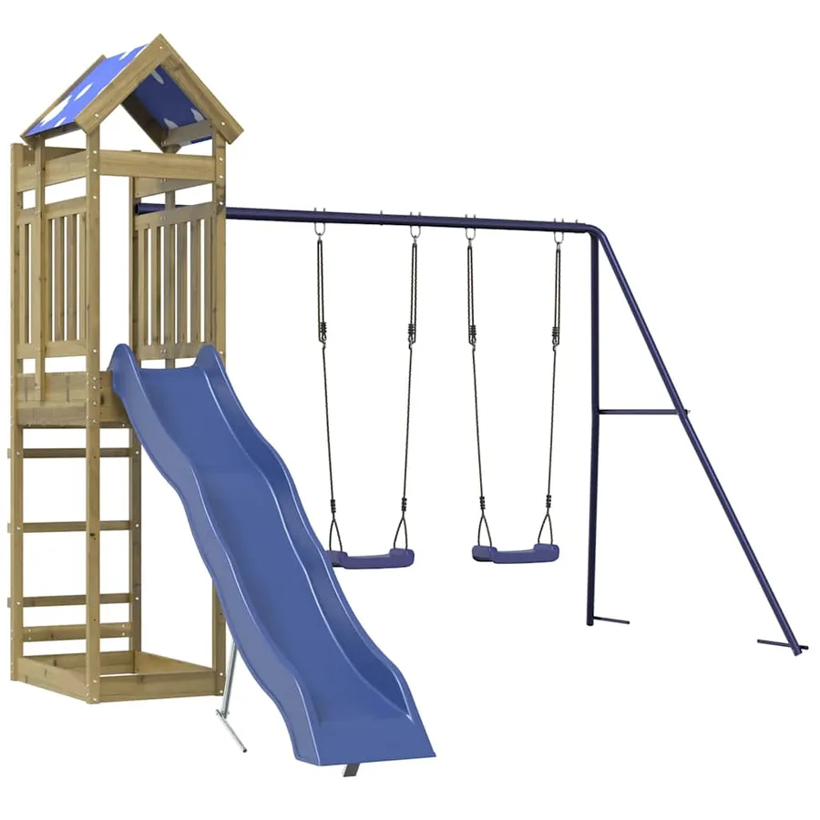 Aire de jeux d'extérieur bois de pin imprégné - 2