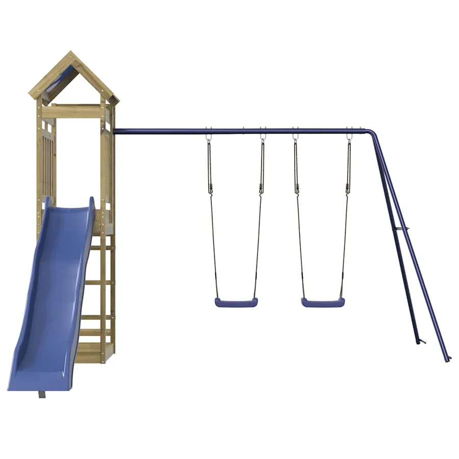 Aire de jeux d'extérieur bois de pin imprégné - 3