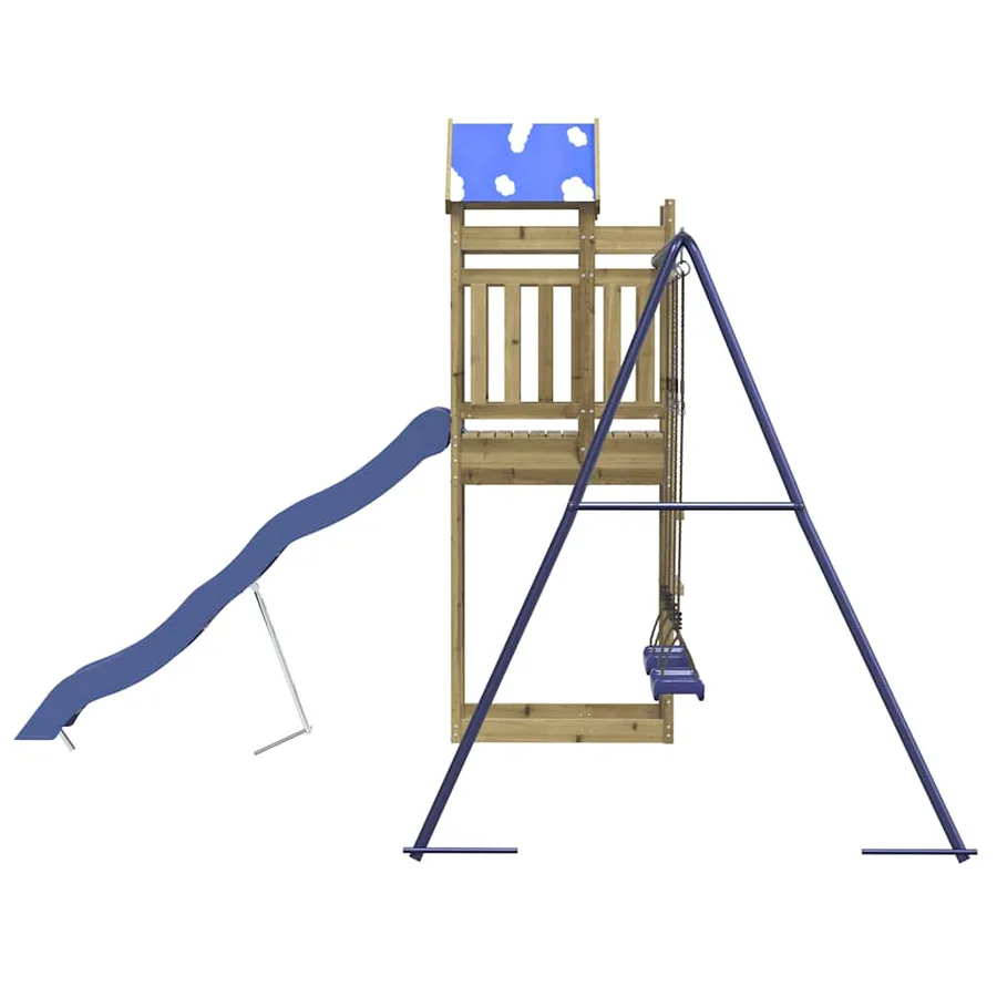 Aire de jeux d'extérieur bois de pin imprégné - 6