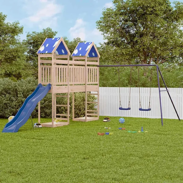 Aire de jeux d'extérieur bois de pin massif