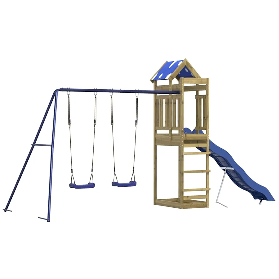 Aire de jeux d'extérieur bois de pin imprégné - 2