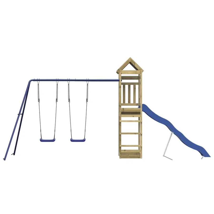 Aire de jeux d'extérieur bois de pin imprégné - 3