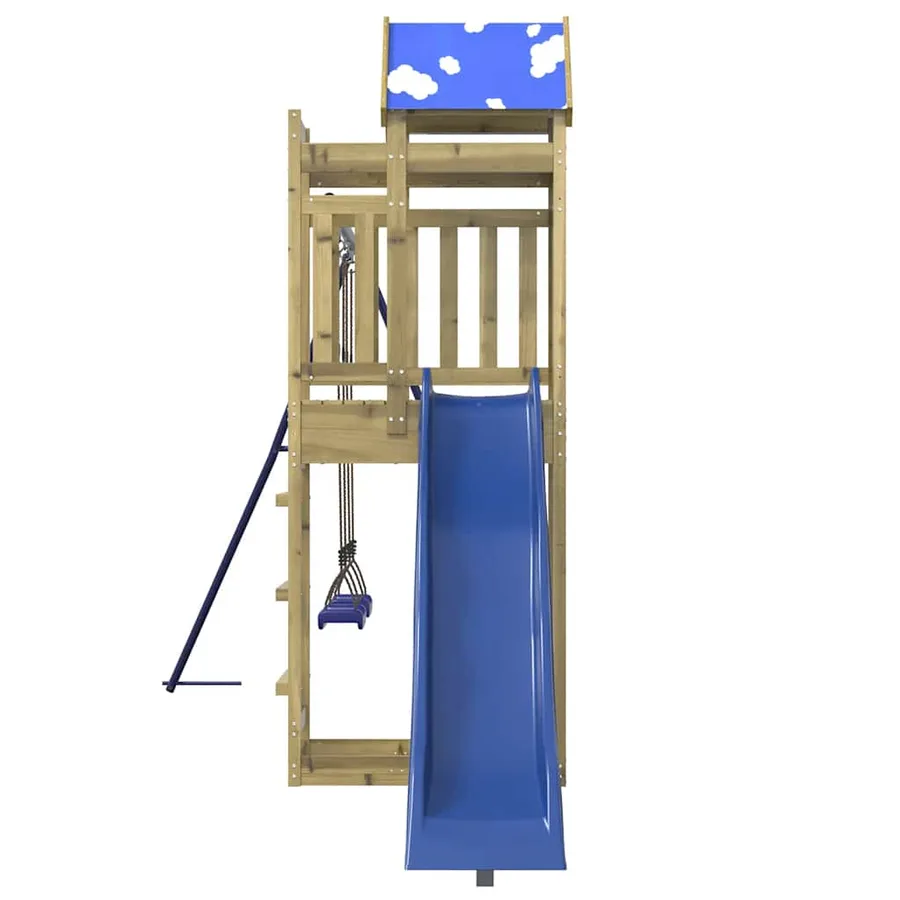 Aire de jeux d'extérieur bois de pin imprégné - 6
